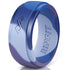Men's Infinity Silicone Ring. Soft, Comfortable & Durable Wedding Band. US Design Patent